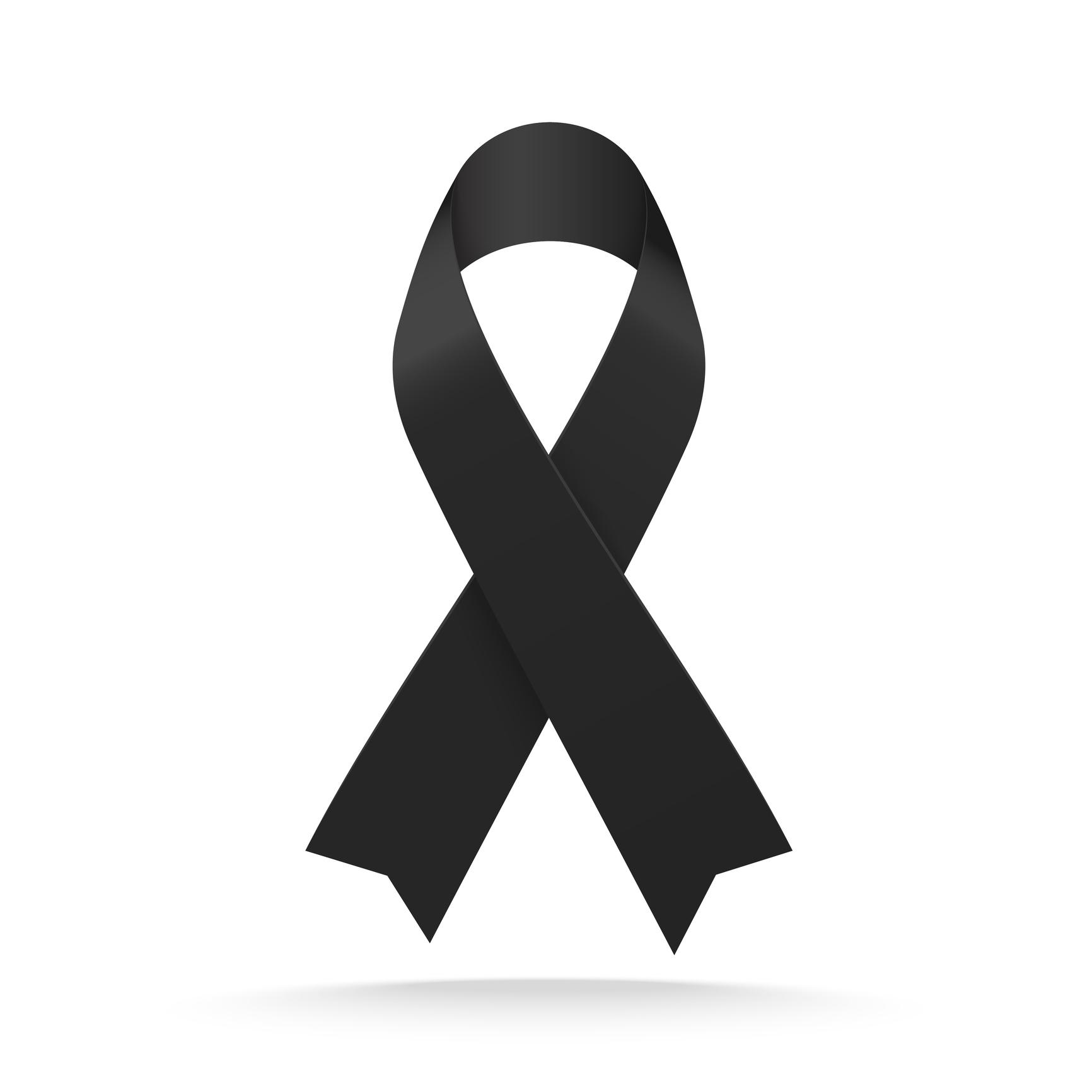 Lazo negro en señal de luto